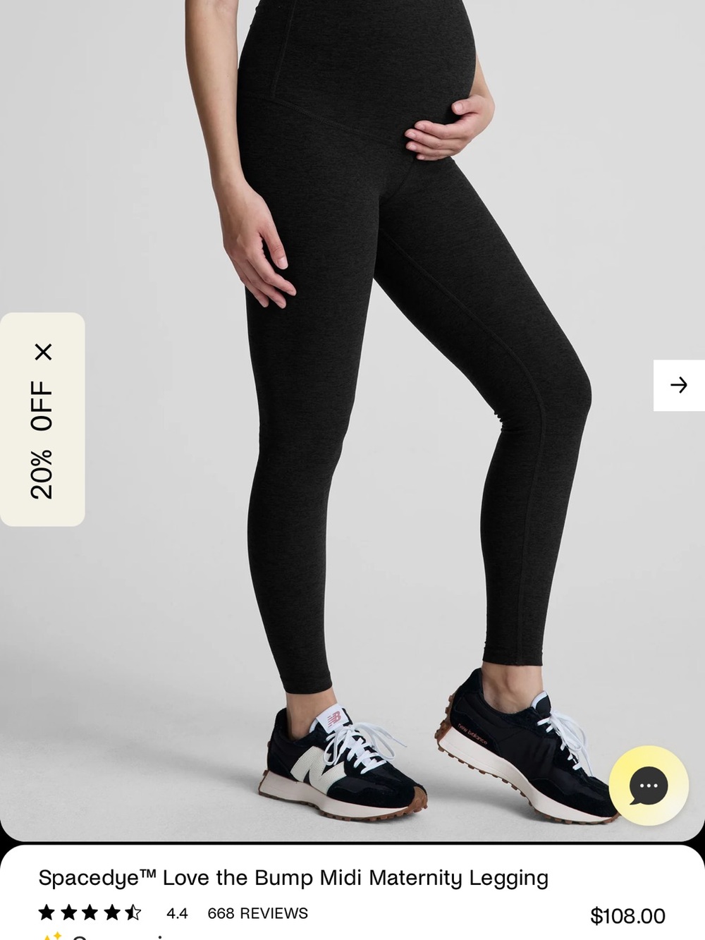 Beyond Yoga black maternity leggings L